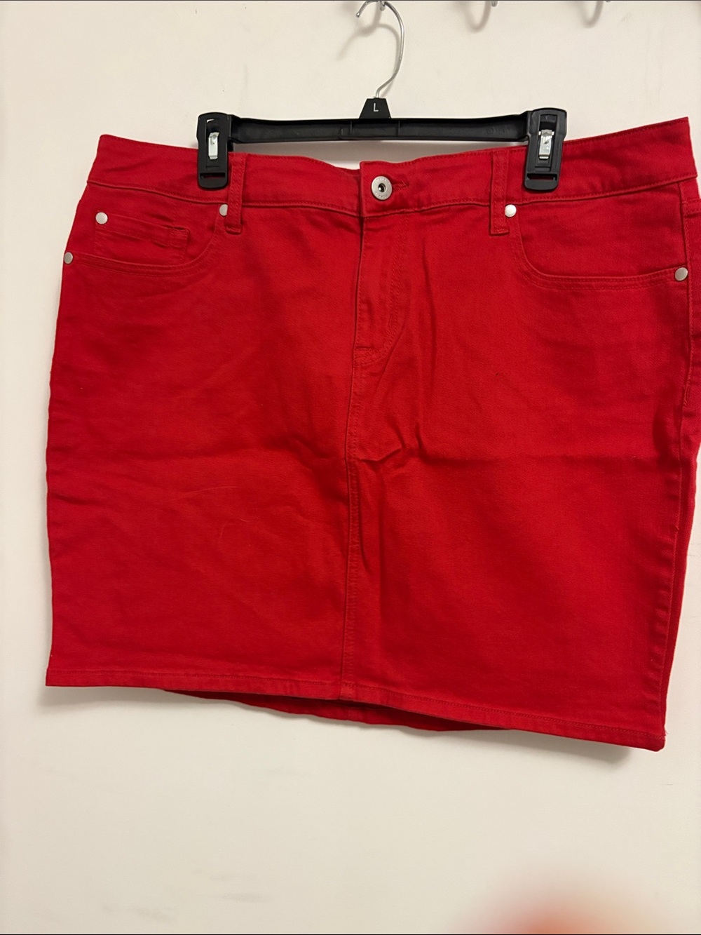 torrid Red Denim Mini Skirt